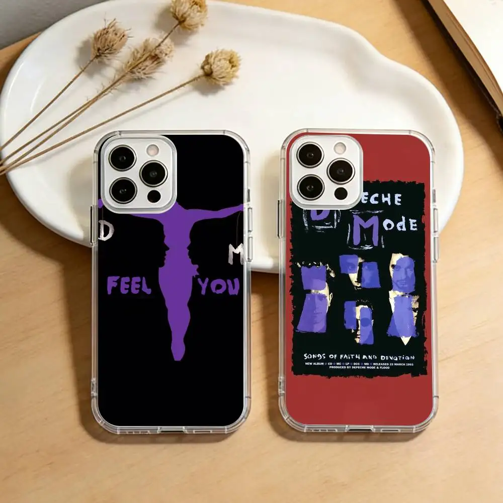 Band D-DepecheS M-Mode  Phone Case For iPhone 17 16 15 14 13 12 11 Mini Pro Max Plus Transparent Cover