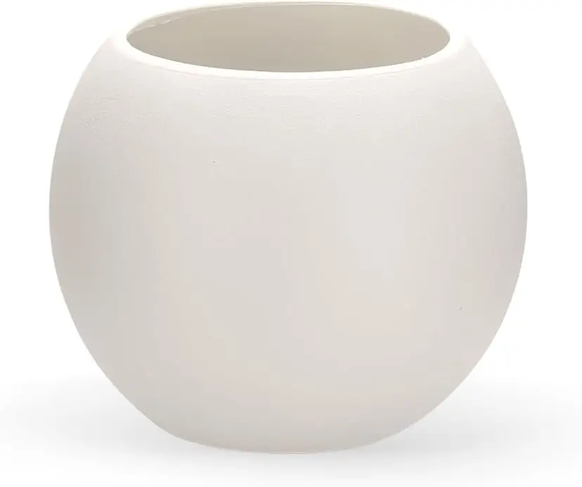 Large Round Planter,Planters,Durable Plastic Material Sphere Planter with Drainage Hole & Rubber Plug Weather Resistant,Plant Pot