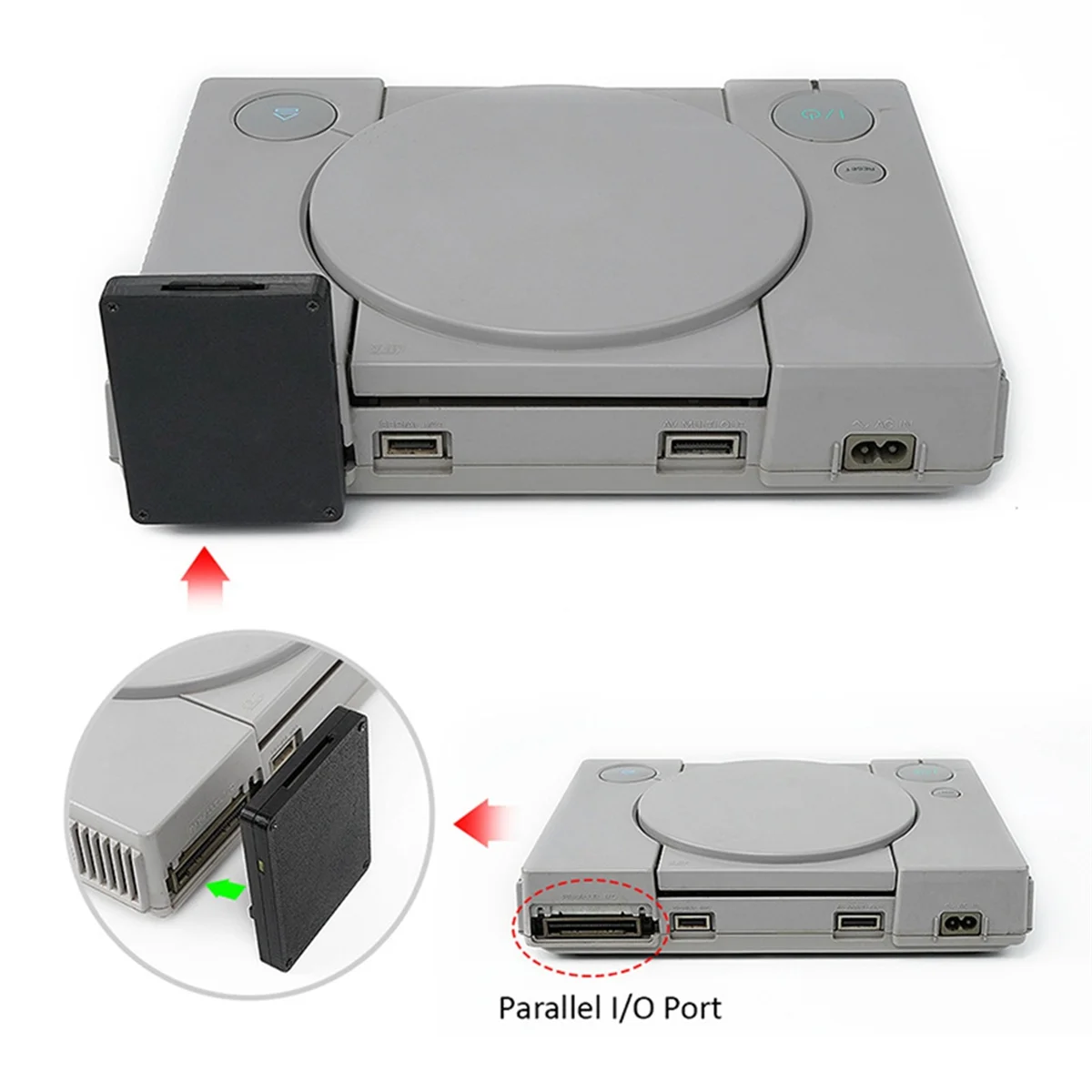 PSIO Optical Drive Simulator Retro Game Machine Upgrade Dedicated for PS1 Thick Machine for PS1 Fat Retro Game Console