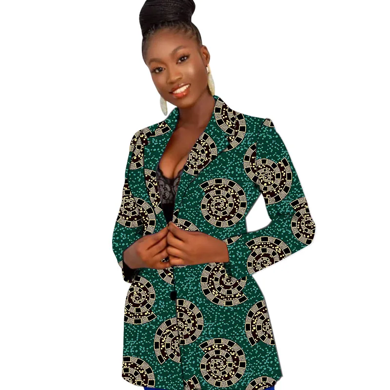 Tailor Design Women's Suit Jackets Colorful Print Female Ankara Blazers African Wedding Party Short Coat