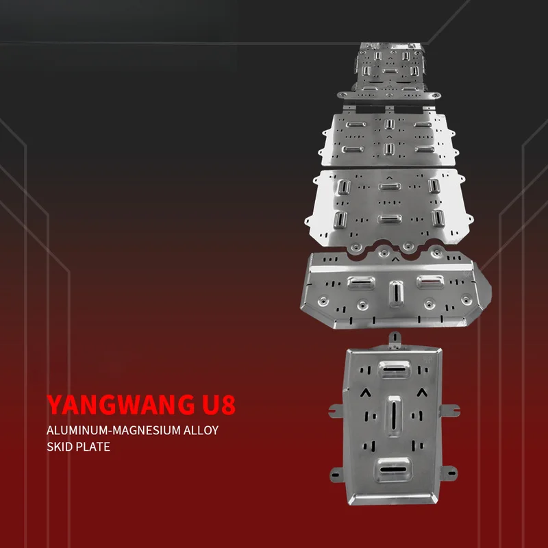 Time-Saving Alu-Mag Chassis Guard Clear Road-Feedback Chassis Reinforcement 5/8mm Thick Direct-Fit Modification Panel