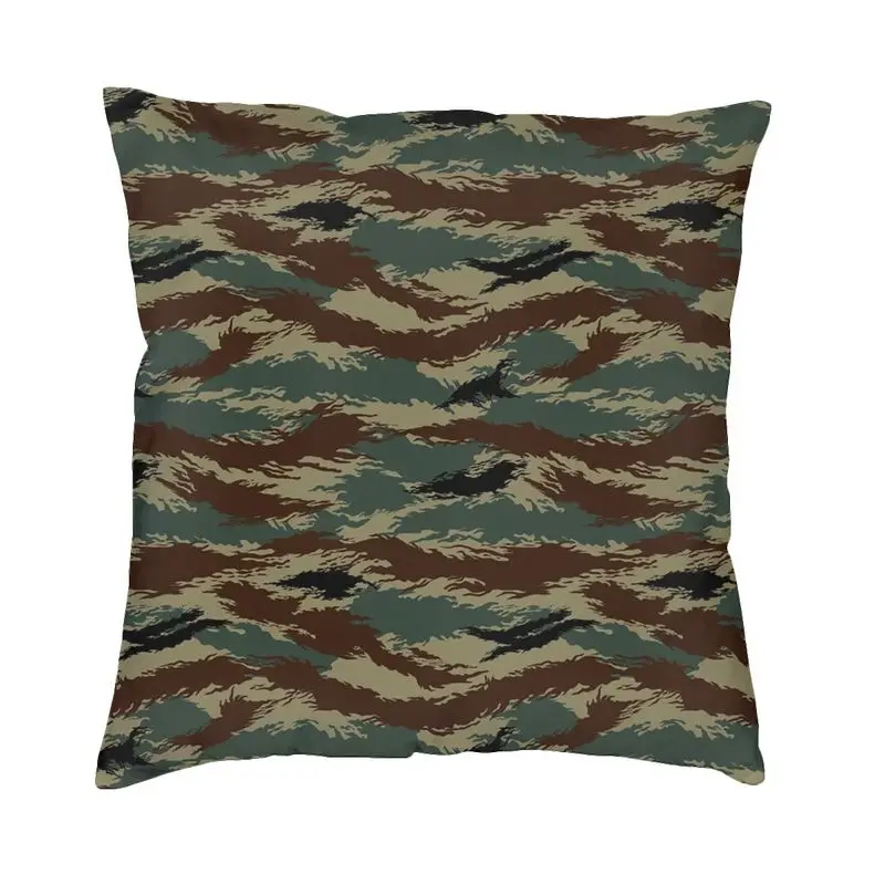 Tiger Stripe Camo Cushion Covers Sofa Home Decorative Military Tactical Camouflage Square Throw Pillow Cover 40x40cm