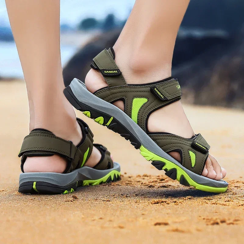 New Men Sandals Beach Design Water Summer Sandals Quick Dying Upstream Hiking Aqua Shoes Outdoor Big Size 39-46 Sandals