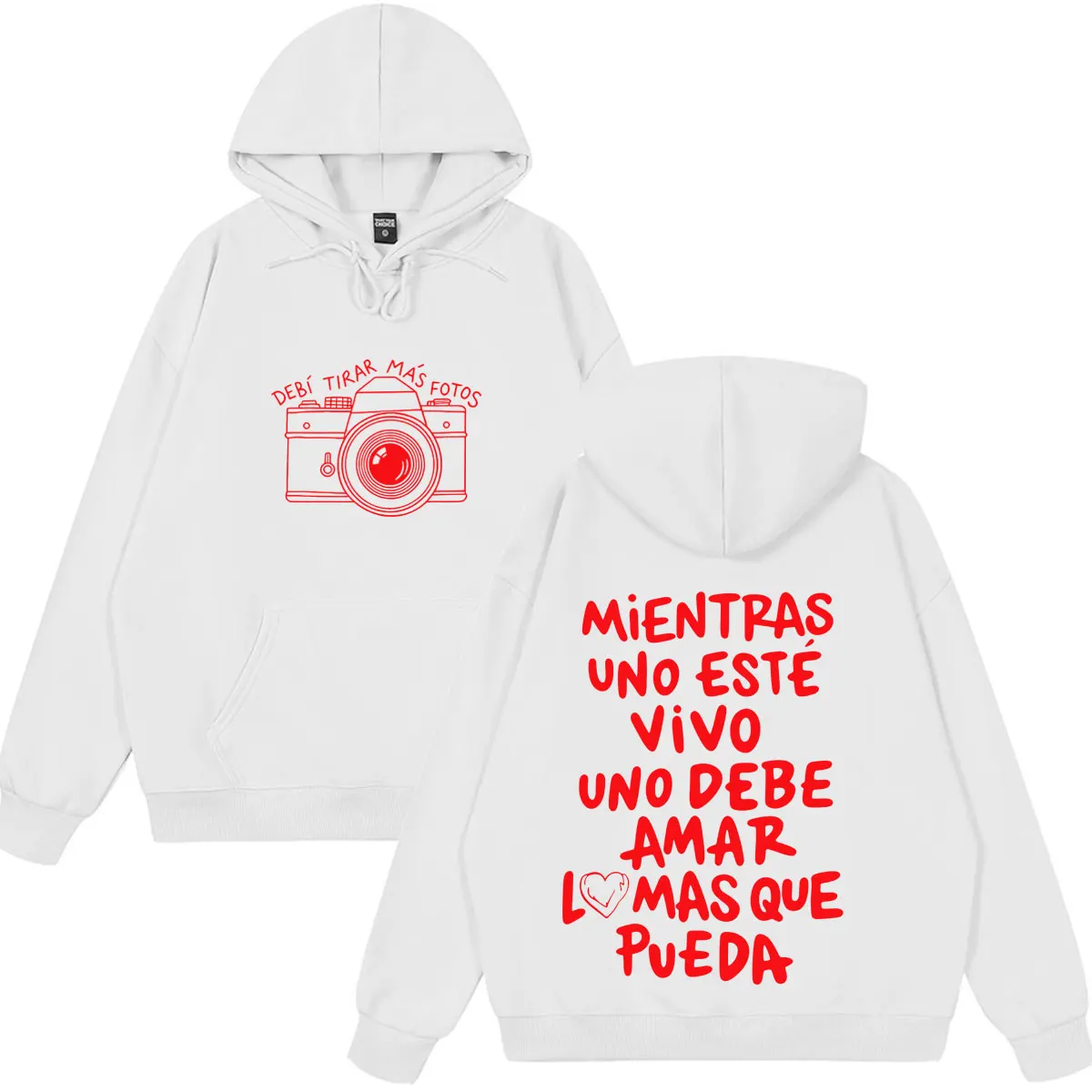 Rapper Bad Bunny Hoodie Debi Tirar Mas Fotos DTMF World Tour Sweatshirt Herren Damen Oversized Fashion Hip Hop Loose Pullover – Detail 3
