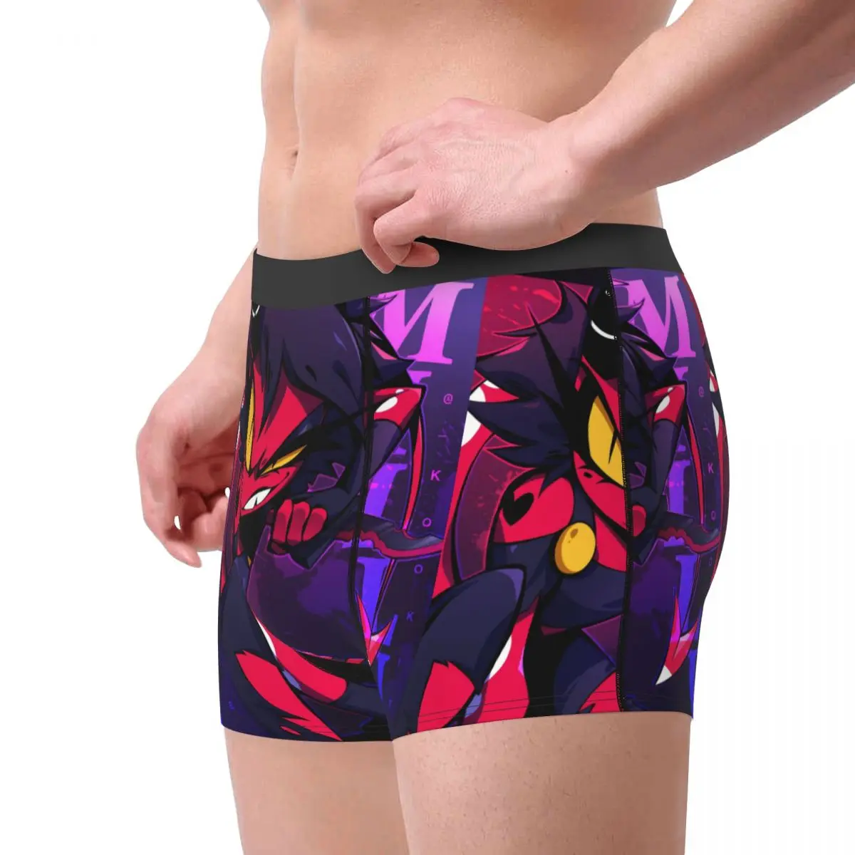 Men Millie Boxer Shorts Panties Breathable Underwear Helluva Boss Anime Homme Funny Plus Size Underpants