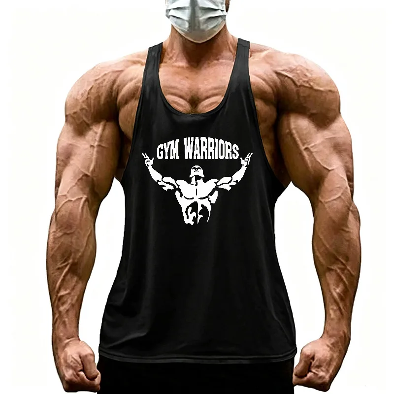 Summer Cotton Sleeveless Clothing Gym Bodybuilding Tank Tops Mens Casual Fitness Muscle Shirts Breathable Absorb Sweat Vests
