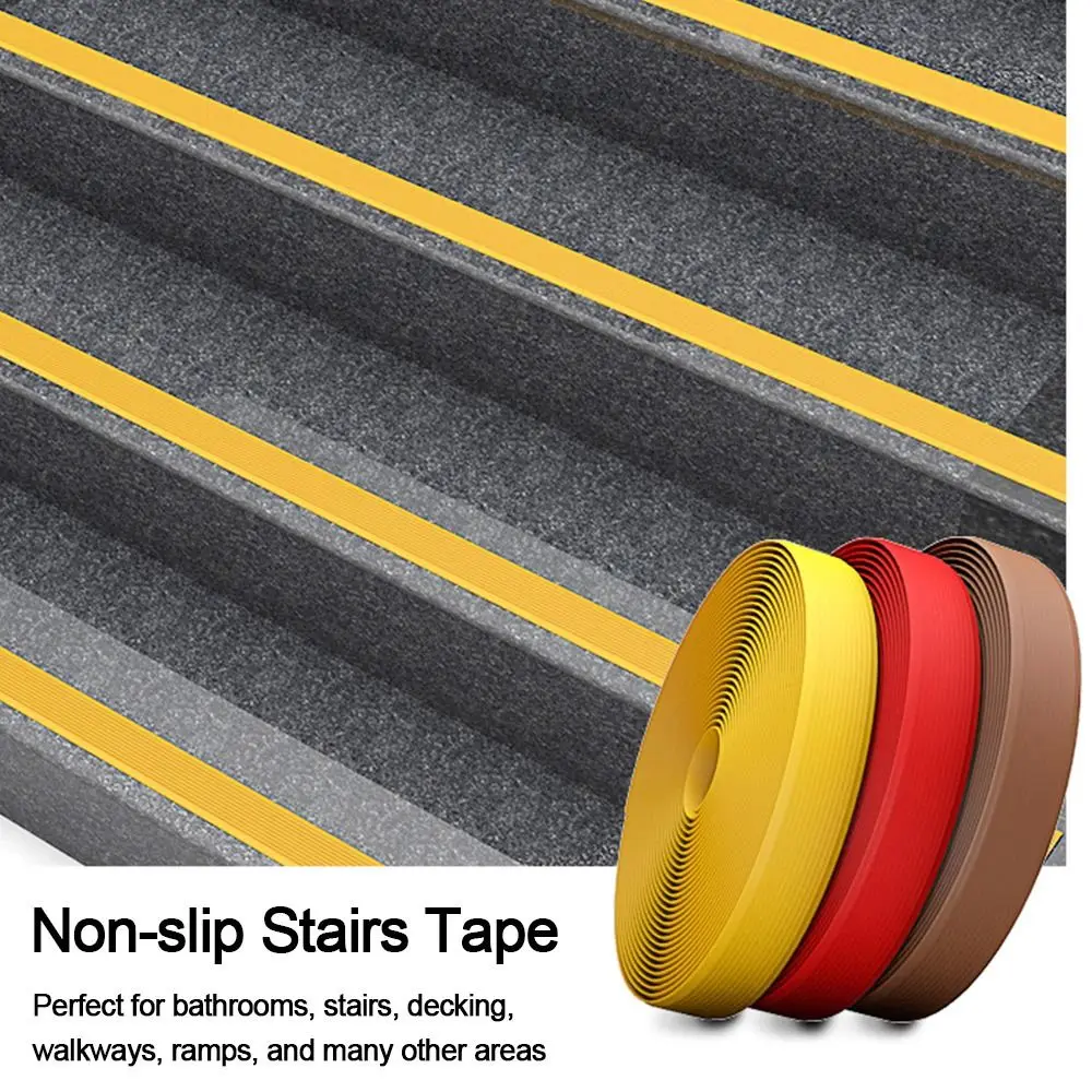 Pressing Strip Self-adhesive Anti-Slip Stair Strip PVC Non Slip Stair Treads Strip Step Protector Rug Stairs