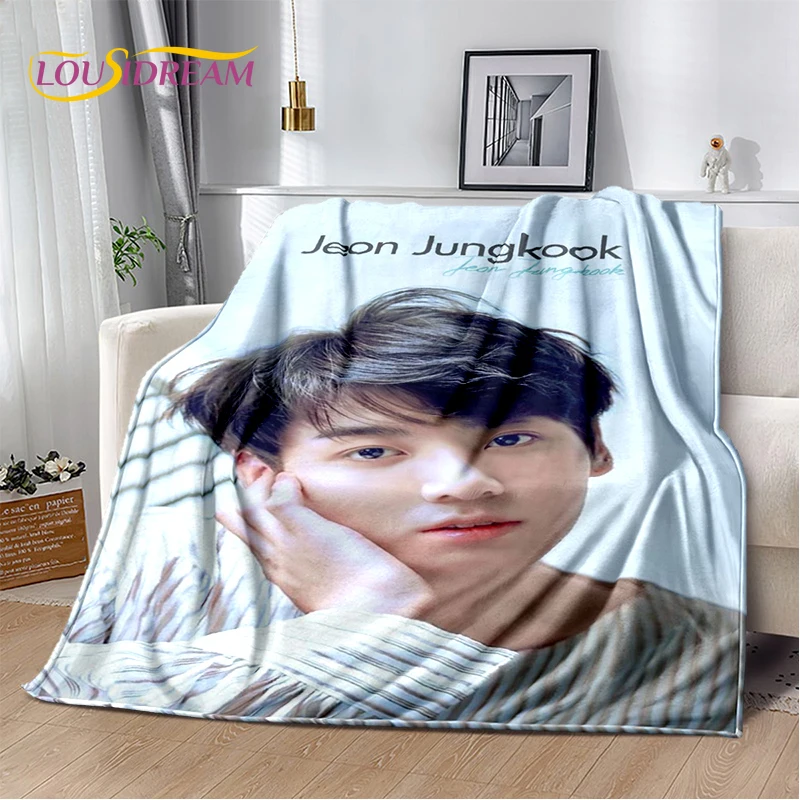 Coperta 3D Kpop Jeon Jung Kook Jk JIMIN Star, morbida coperta per la casa, camera da letto, divano letto, picnic, viaggio, ufficio, regalo per bambini