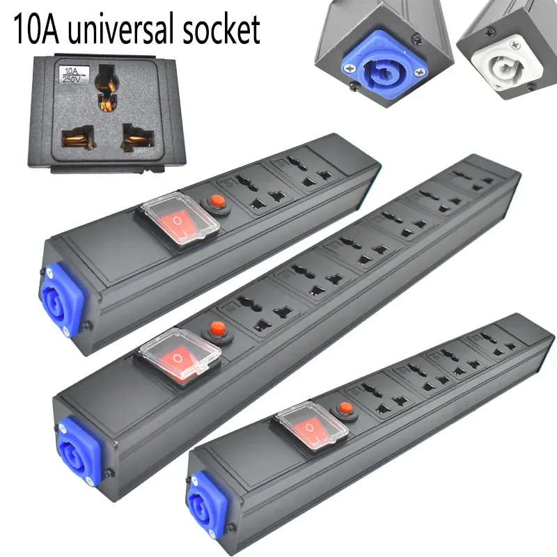 PDU power board network cabinet 1-7AC aviation input/output port 10A universal socket overload protection wireless socket