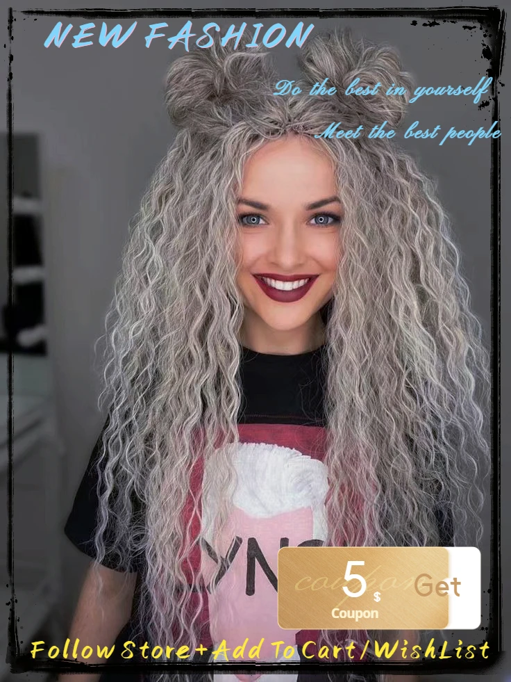 22-Zoll-synthetisches weiches Ariel-Curl-Häkelhaar Ombre Ocean Wave Häkelhaar vorgedehnte tiefe Wellen-Flechthaarverlängerungen – Detail 1