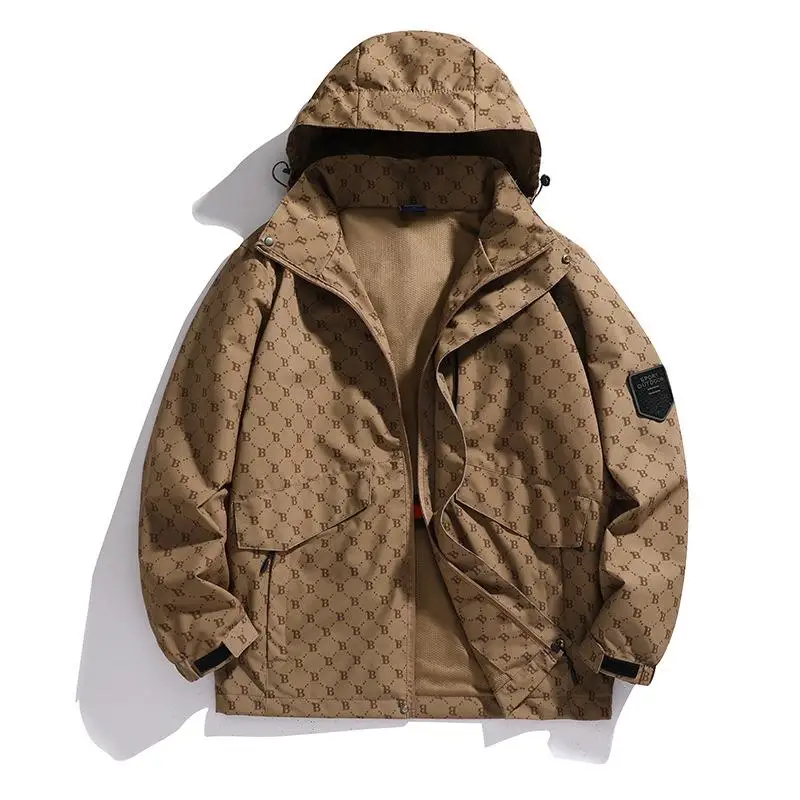 

Men's Outdoor Sports Jacket Quick Dry Breathable Spring Autumn Casual Single Layer Windbreaker Outdoor Fleece Jacket