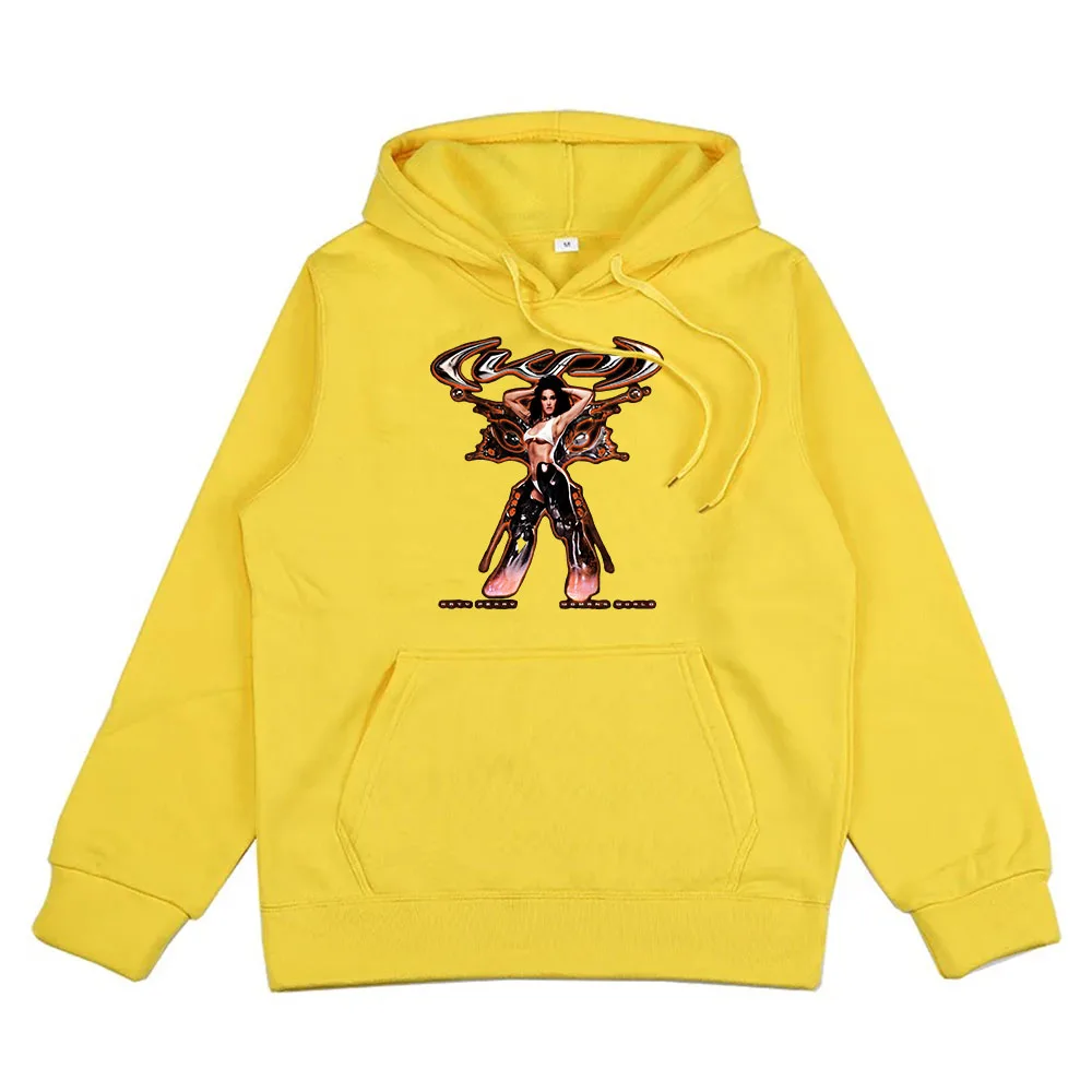 Katy Perry hoodie Album dunia wanita untuk penggemar wanita pria pakaian musim dingin musim gugur pullover hoodie grafis Sweatshirt Streetwear