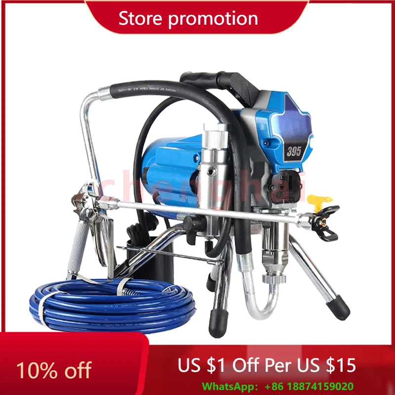 

495 Electric High Pressure Airless Paint Sprayer 2800W Spraying Machine Waterproof Spray Painting Tools for Paint and Decorating