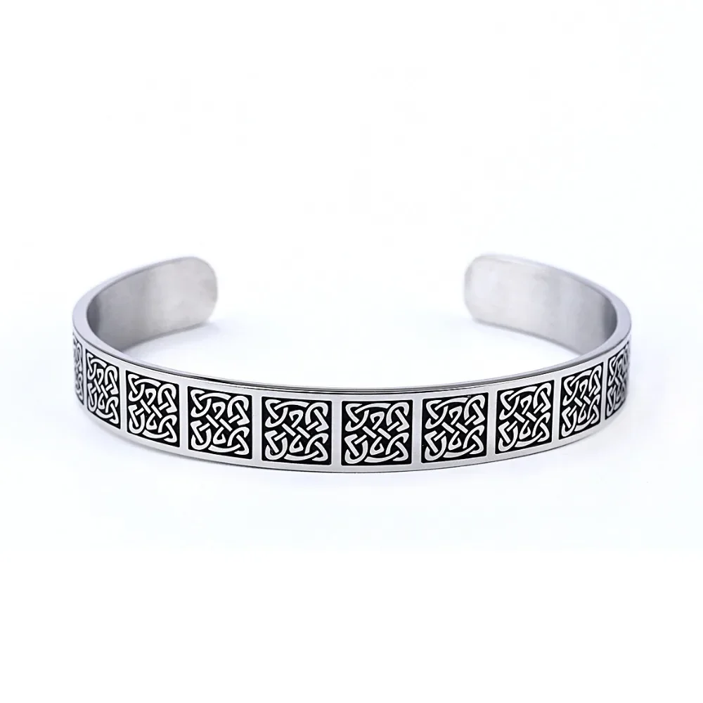 

CHUANGCHENG Personalized series British style cuffs stainless steel open bangle cuff bracelet jewelry