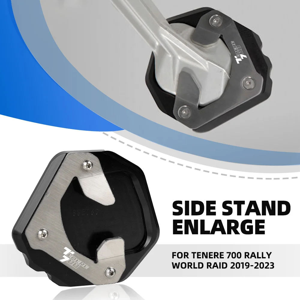 

Accessories Side Stand Parking Rack Foot Kickstand Motorcycle For YAMAHA TENERE 700 Rally World Raid 2019 2020 2021 2022 2023