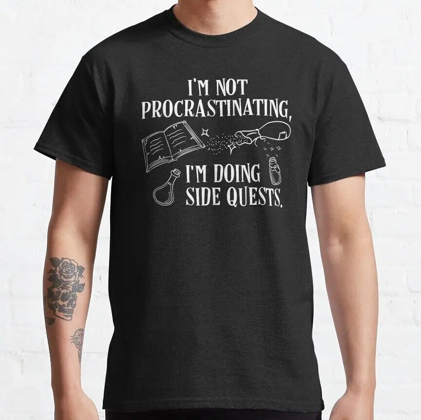 

NWT I'm not Procrastinating I'm Doing Side Quests Funny Quotes Unisex T-Shirt