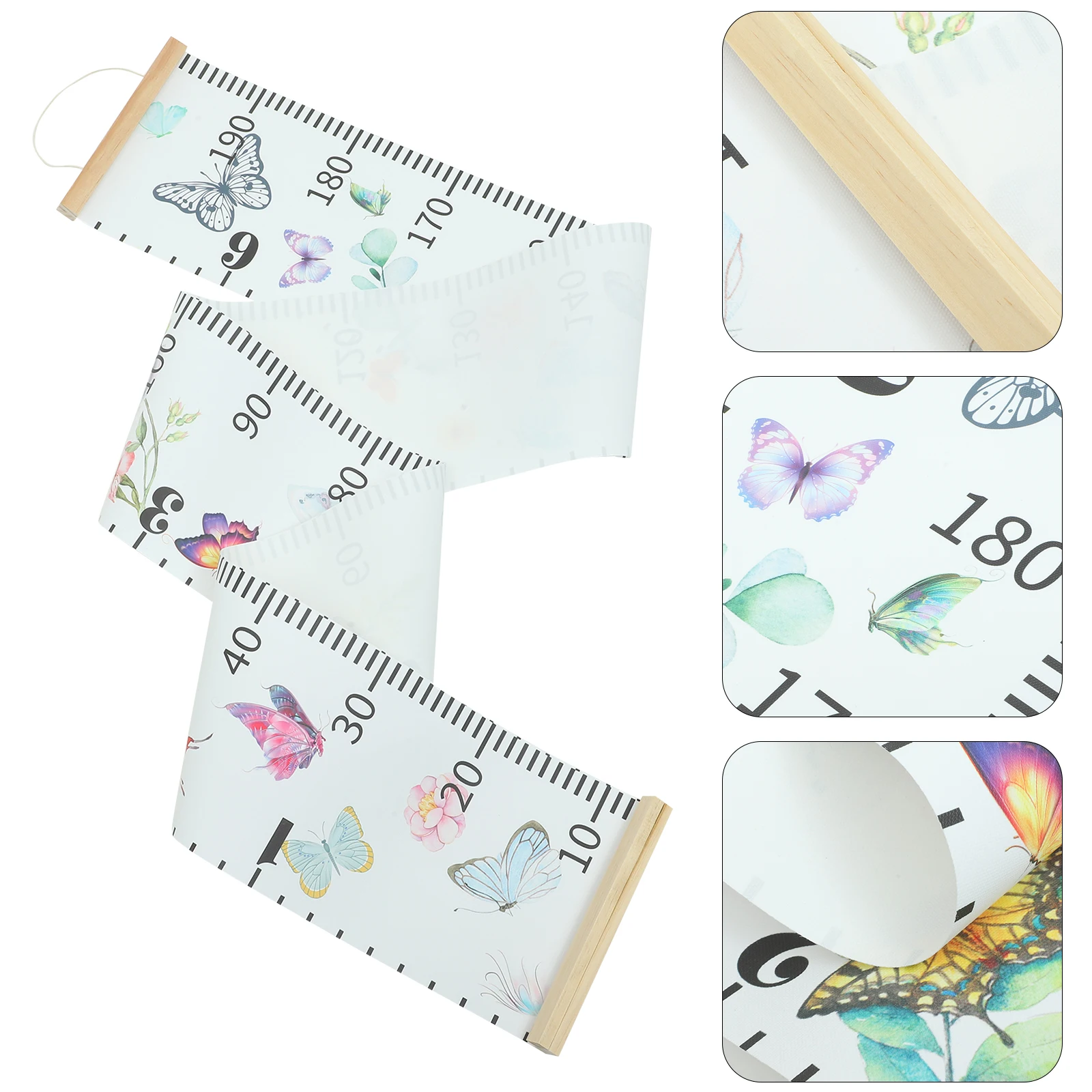 

1pc Height Ruler Hanging Wall Decor s Growth Chart Wooden Measurement Indicator Home Classroom Stickers