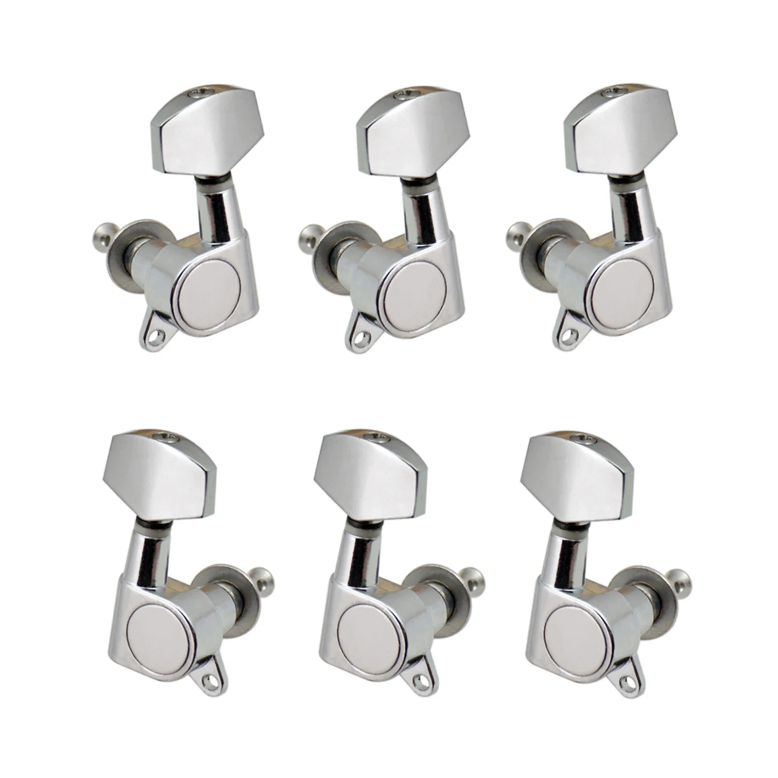 6pcs Sealed Guitar String Pegs Locking Tuners 3L3R Tuning Pegs String Tuners Electric Acoustic Guitar Tuner Machine Heads Knobs