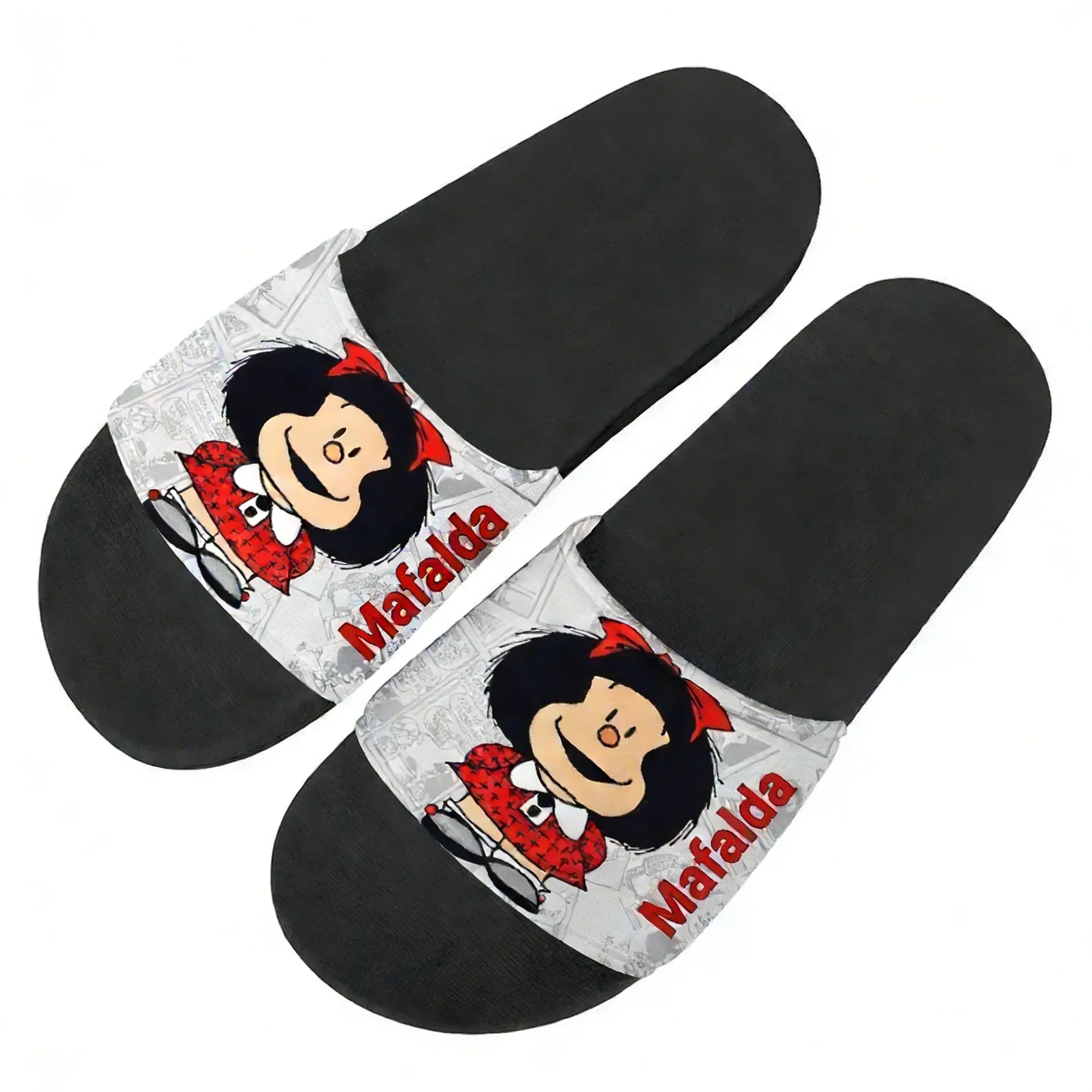 

Сандалии Mafalda, домашние тапочки, изготовленные на заказ, летняя домашняя обувь для взрослых и подростков