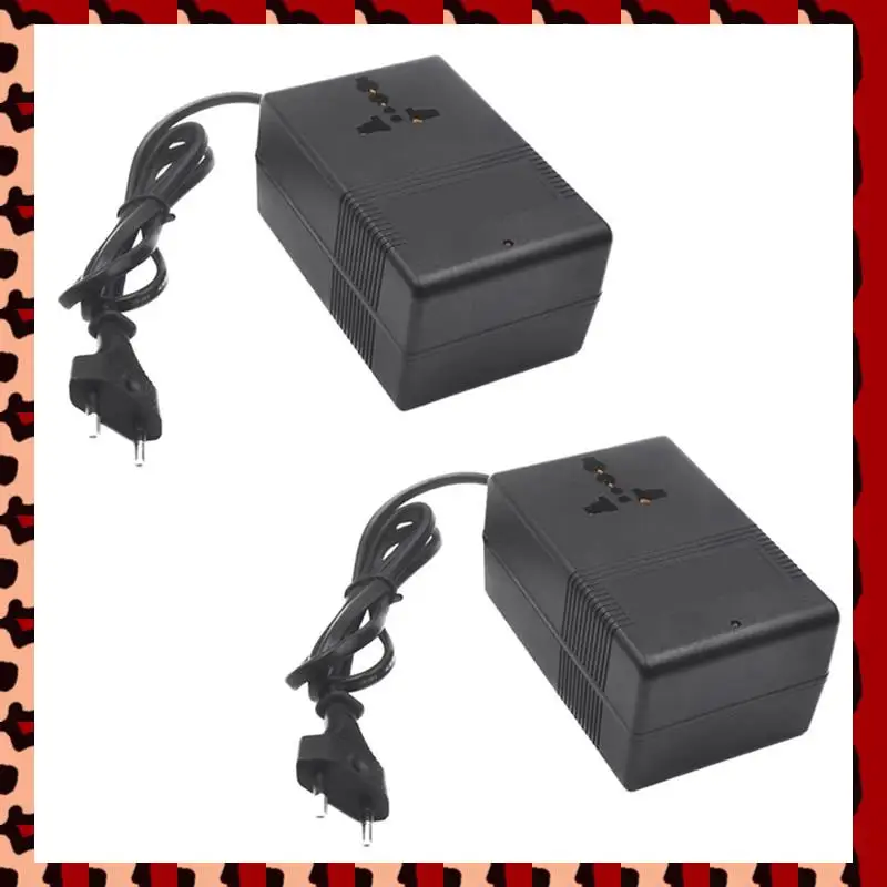 

A72P 2X 200W Voltage Converter Transformer Step Down 220V To 110V AC Step Down Travel Voltage Transformer Converter EU Plug