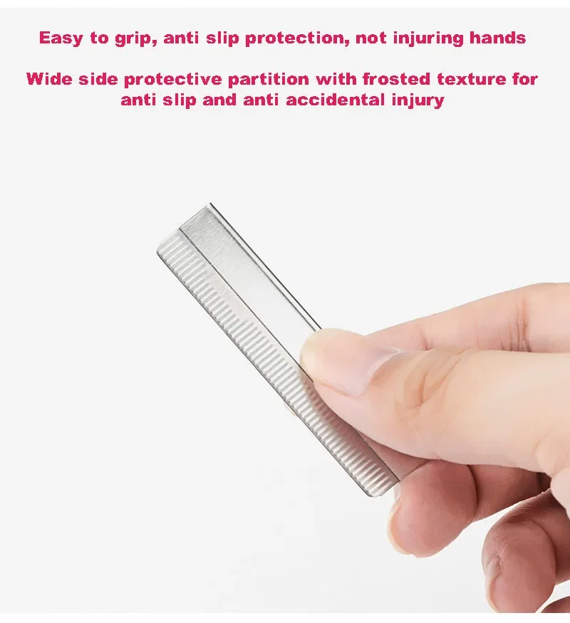 Aparador de sobrancelha profissional para maquiador, lâminas de barbear descartáveis de aço carbono, ferramenta de modelagem de sobrancelha