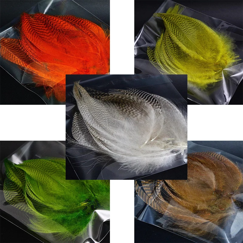 RoyalSissi 30feathers pack finely spotted mallard flank feathers hand selected teal duck feathers wings&tails fly tying material