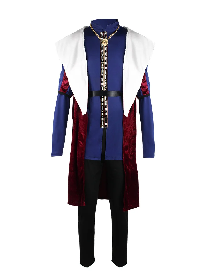 ذكر اللعب الملك والملكة زي خرافة الدراما الملكة الملكية زي الحفلة تأثيري هالوين زي M-XL