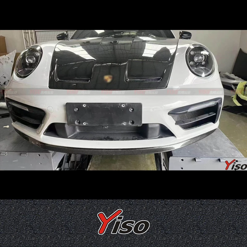 Suitable for 911 992 dry carbon fiber front lip front scoop for ordinary sports modification 911 992 Pasm chin kit