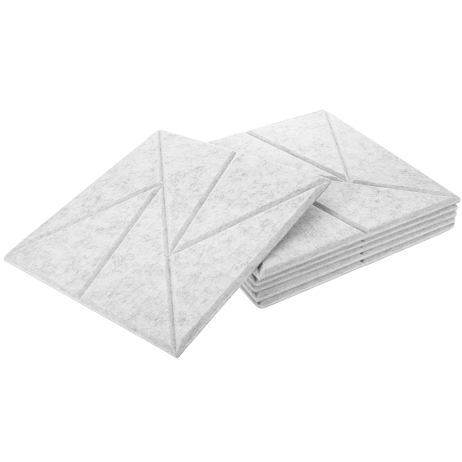 

6 Pcs Acoustic Panels Sound Absorbing Self Adhesive Foam Black Sheets Noise Dampening Wall Ceiling Gaming Room