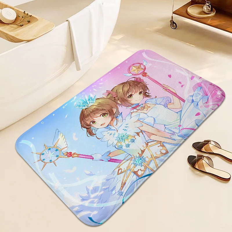 Carpets for Living Room Sakura Card Captors Hallway Veranda Bathroom Mat Children's Bedroom Carpet Custom Kitchen Treadmill Rugs