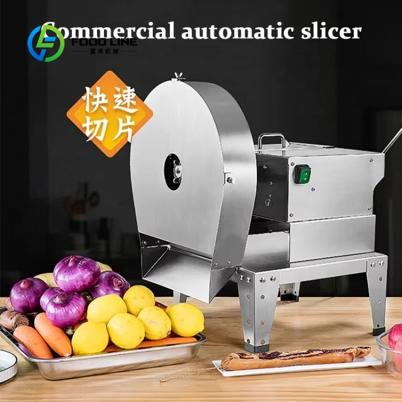 Customized size Commercial stainless steel salad main cutter intelligent roller slicer potato chips