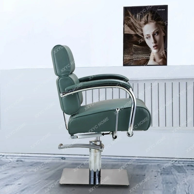 

Современное парикмахерское кресло M1L для салона красоты, вращающееся, с выдвижной подставкой, из нержавеющей стали, для завивки, окрашивания и стрижки волос.