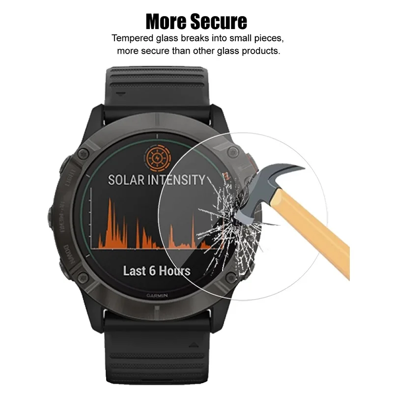 Tempered Glass for Garmin Fenix 7X 7 7S 6X 6 6S Pro Fenix 5 5S Screen Protector Film Foil Smart Watch Accessories