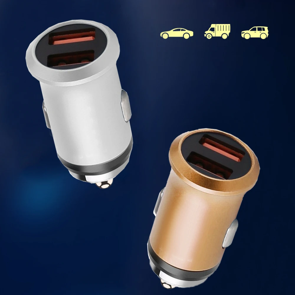 1pc Universal Car 2.4A Multifunctional Charger Plug Car Large Capacity Double Holes Charger Adapter Car Interior Accessories