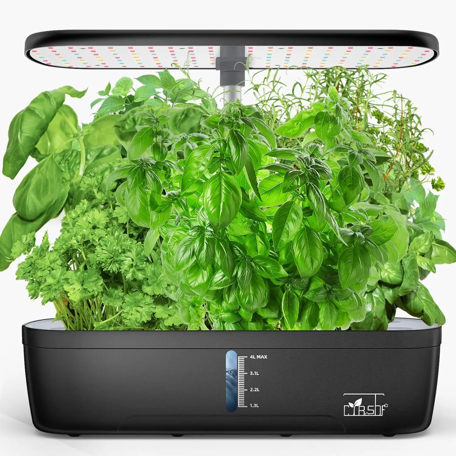 Indoor Garden Hydroponics Growing System 12 Pods, Indoor Herb Garden with LED Grow Light, Adjustable Height Up to 10.8inch