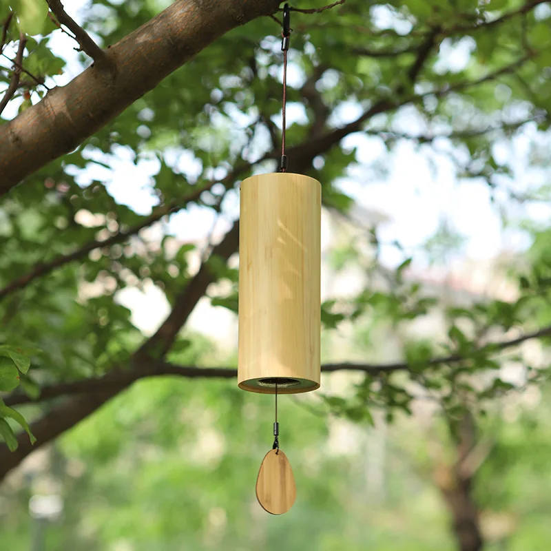 Tomi Chord Wind Chimes Japanese Hand Wind Chimes Retro Bamboo Meditation Sound Healing Bamboo Wind Chimes