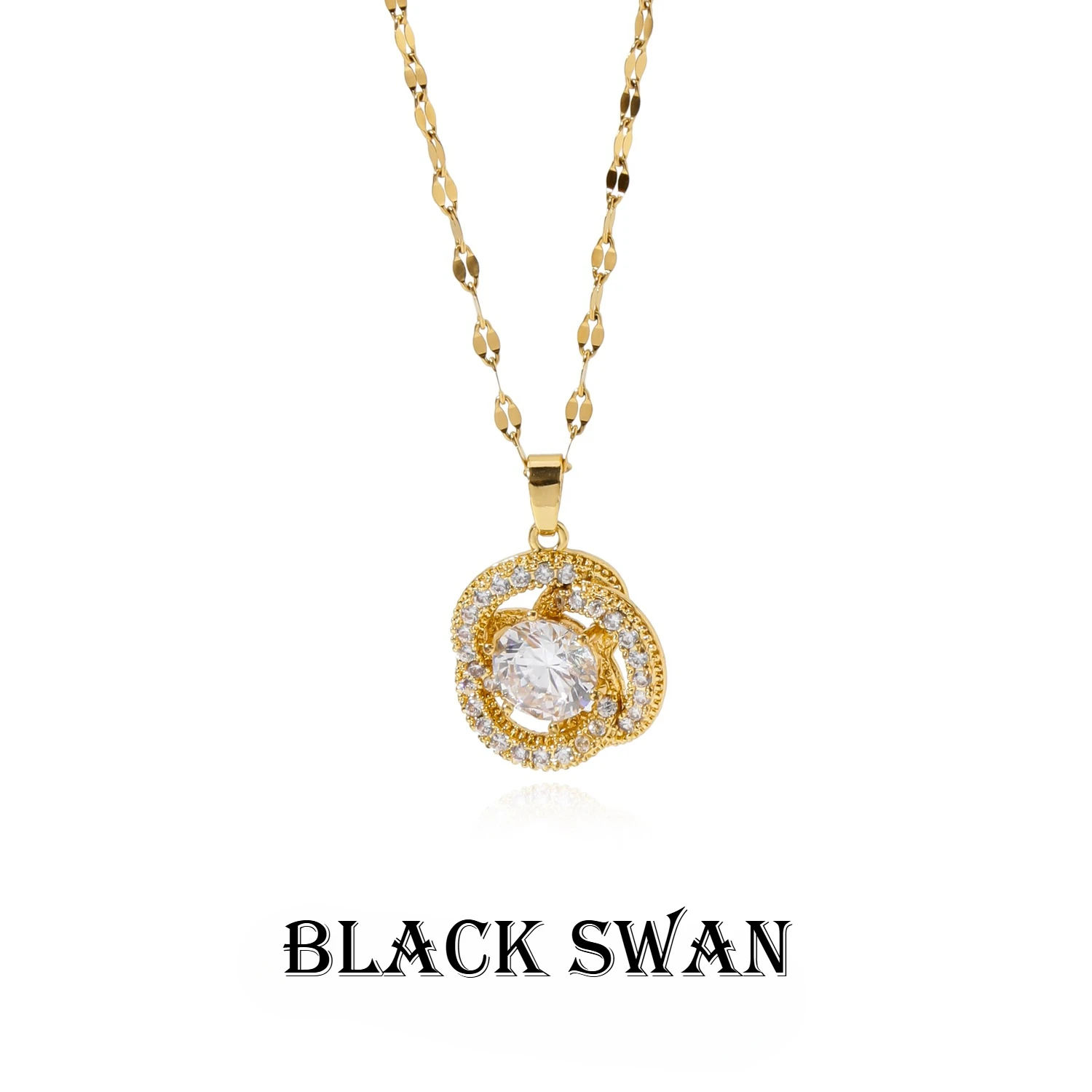 Exquisite Beating Heart Diamond-encrusted Zircon Wrap-around Women Necklace Light Luxury Design Sense Niche Temperament Jewelry