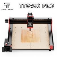 Twotrees TTC450 PRO Jewelry Engraver 3/4 Axis CNC Milling Cutting Machine CNC Router For Wood Acrylic PCB PVC MDF Metal Glass