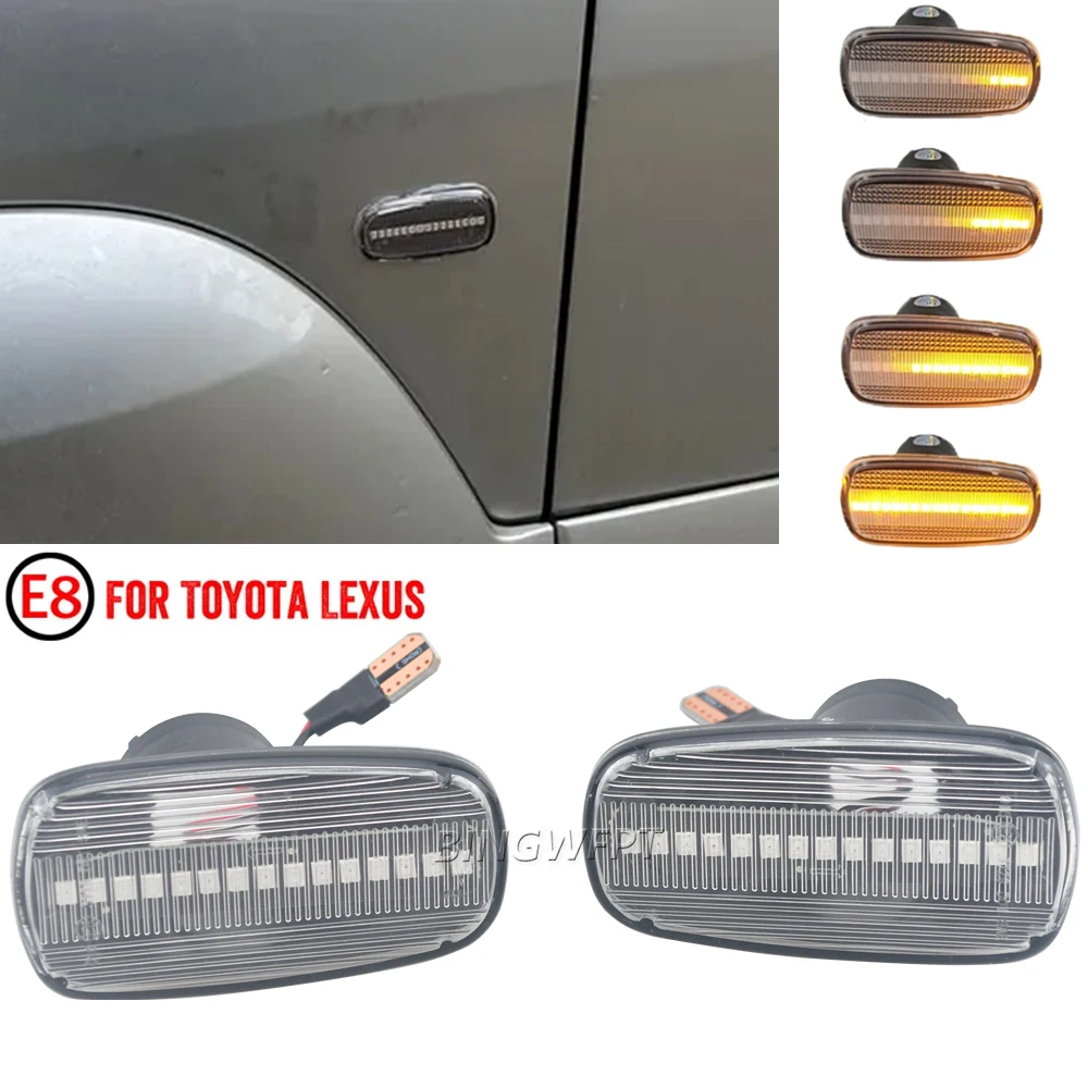 Side Marker Light For Toyota Prius Kluger Wish Land Cruiser 200 Prado 120 RAV4 Altezza Lexus IS300