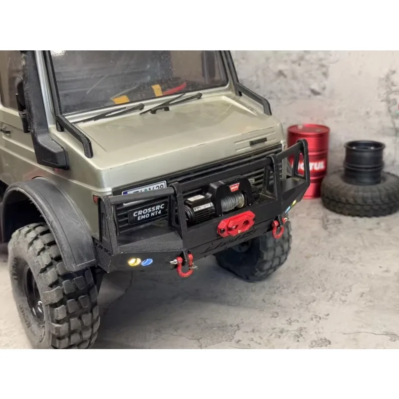Bumper przedni typu bull bar w stylu australijskim do Crossrc 1:10 NT4 & NT6 Unimock RC Crawler, wysoka wytrzymałość, odporność, części do tuningu symulacyjnego.