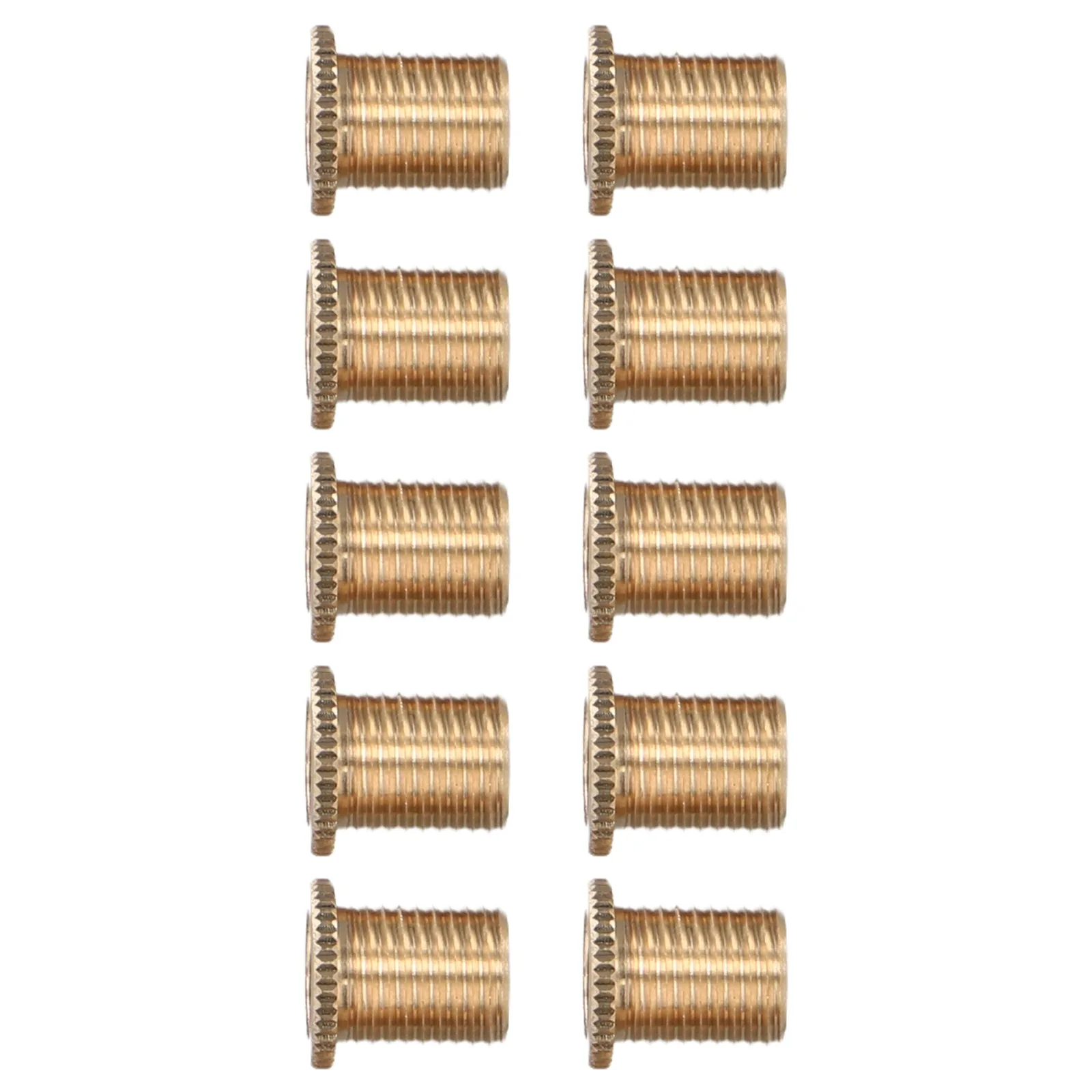 10 Pieces Aluminum Gear Shift Knob Thread Adapter Nuts M10x1 25 Compatible Replacement Inserts for Car Gear Lever Applications