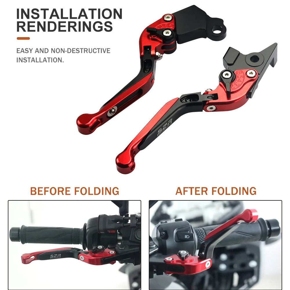 Motorcycle Accessories Folding Extendable Handle Brake Levers For YAMAHA X-MAX XMAX 125 250 300 400 XMAX300 XMAX125 2017 - 2022