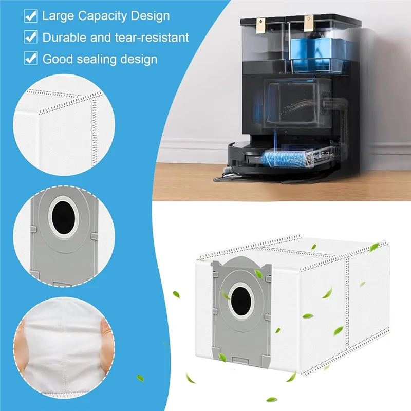 A74G-For ECOVACS DEBOT X8 Omni، X8 PRO Omni جهاز آلي لتنظيف الأتربة فرشاة جانبية رئيسية فلتر Hepa أكياس الغبار استبدال أجزاء