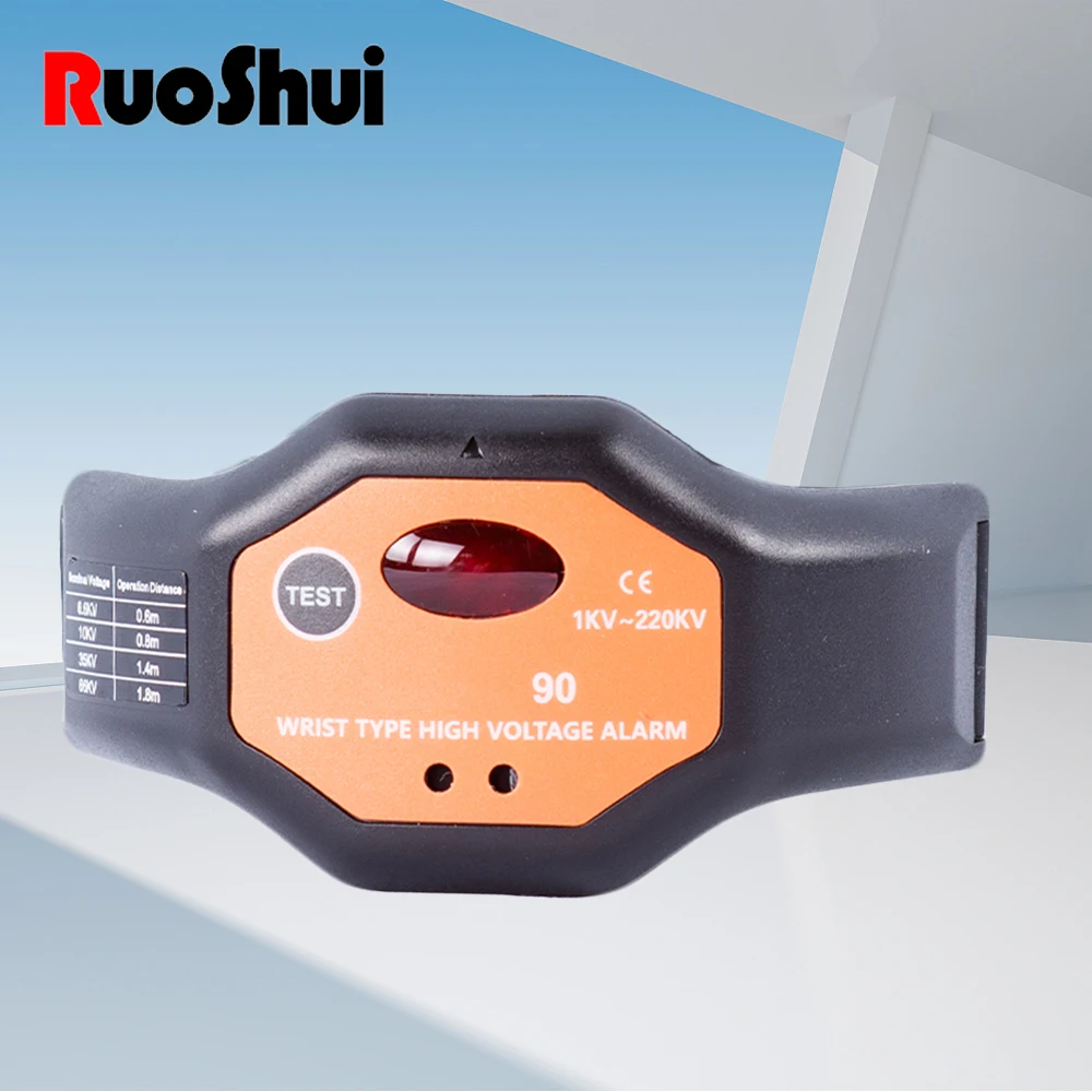 RuoShui 1kV - 220kV High Voltage Detector Wrist Type Non-Contact Electric Alarm Electrician Security Tools High Voltage Finder