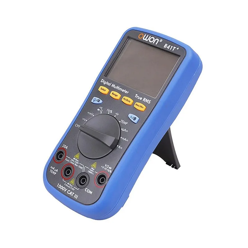مقياس رقمي متعدد B41T+ 1/2 مع مقياس درجة حرارة مسجل البيانات 3 في 1 مقياس متعدد صحيح RMS