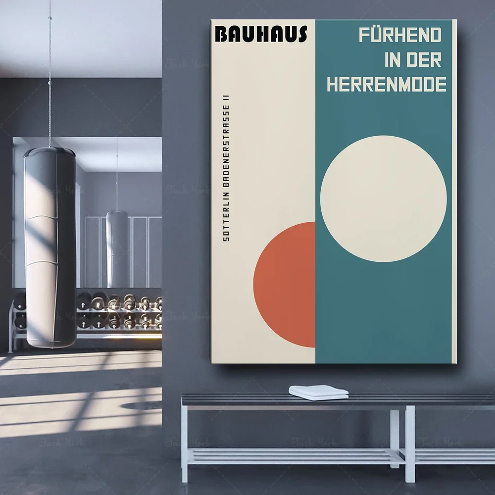 Bauhaus Target Bauhaus Retro Poster Geometric Shape Circles Modern Art Poster  Minimal Shape Poster Modernist Wall Decor