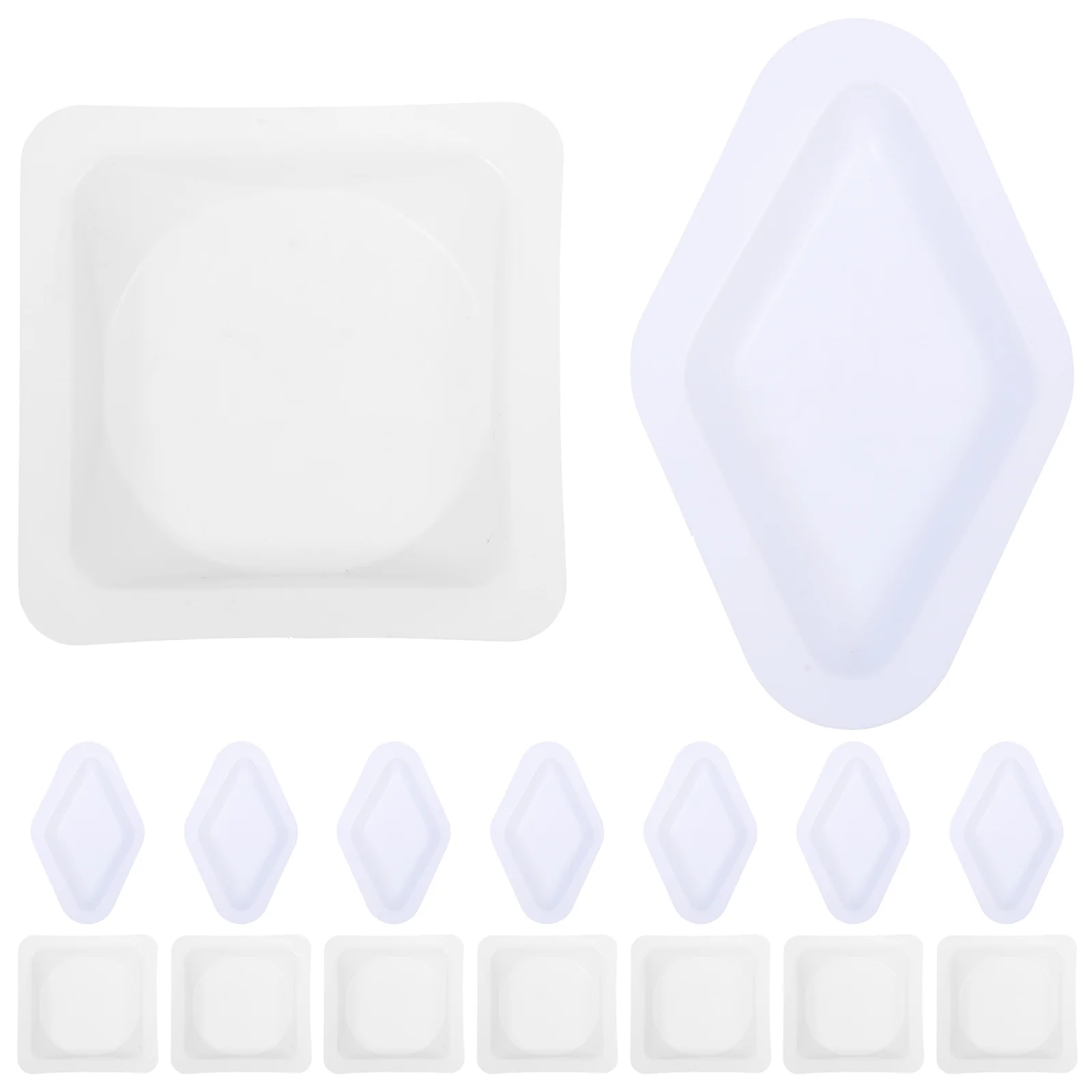 100 Pcs Weighing Ship Trays Laboratory Powder Plates for Boats Liquid Dishes Plastic