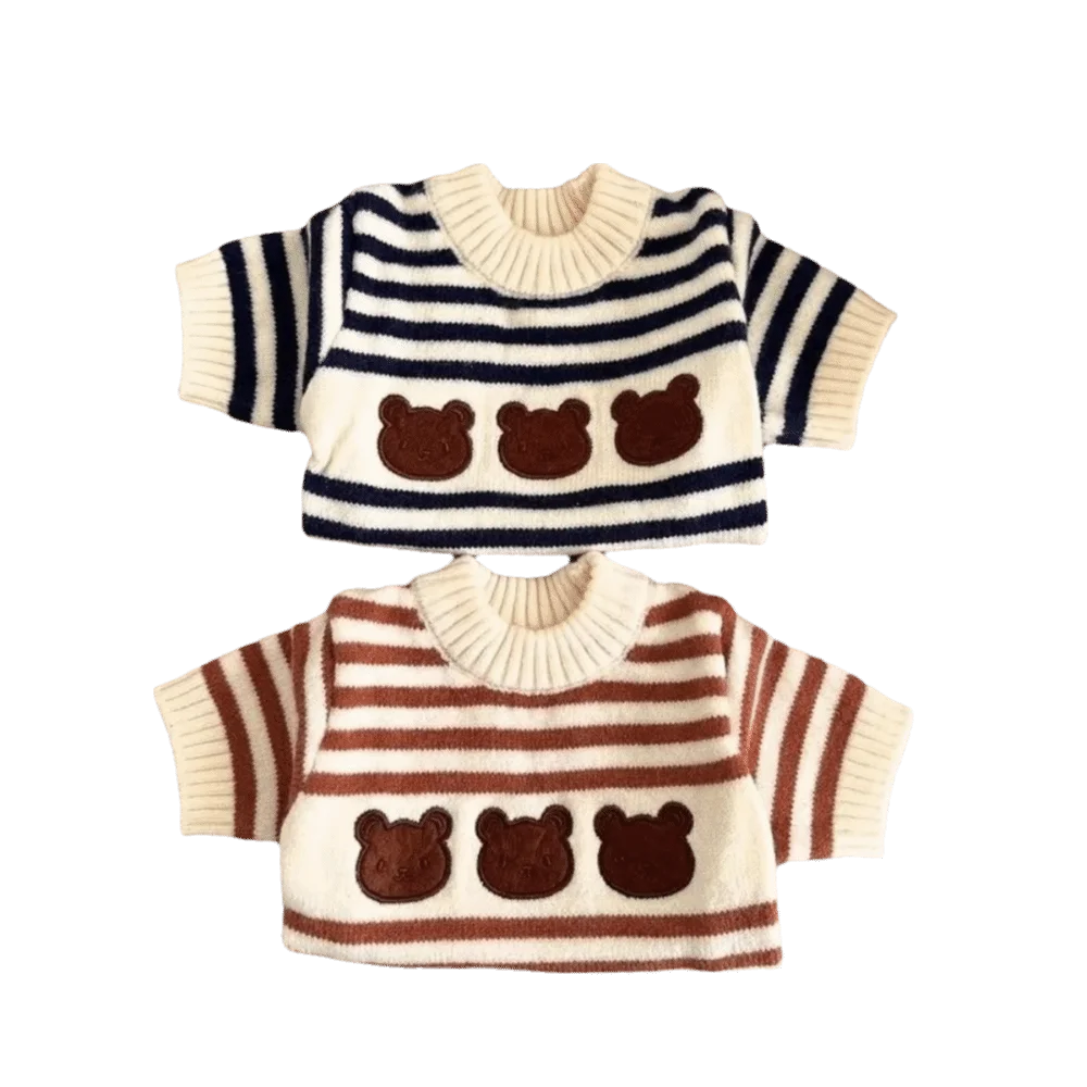 New Striped Pattern Dog Clothes Warm Knitted Dog Pullover Dog Sweater Autumn Winter