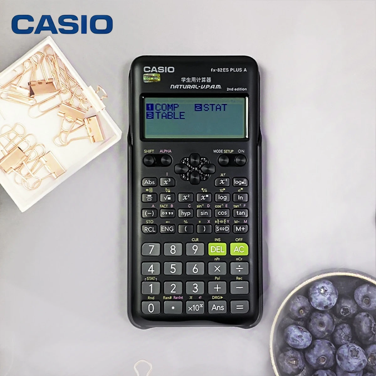 CASIO GX-120B Classic Silver Business Financial Accounting Office Metal Panel Calculator, Large Screen, Buttons, Solar Cal