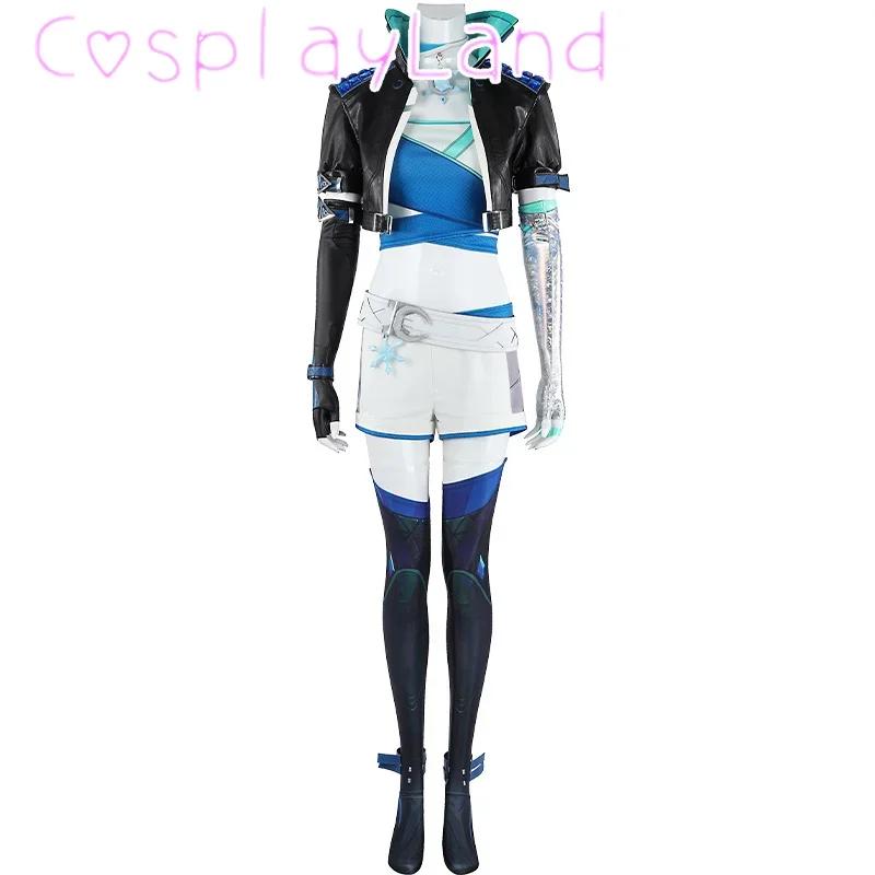 

New Arrival Game Rivals Luna Snow Cosplay Costume Leather Coat Shorts Accessories Outfit Adult Women Halloween Suit Custom Made